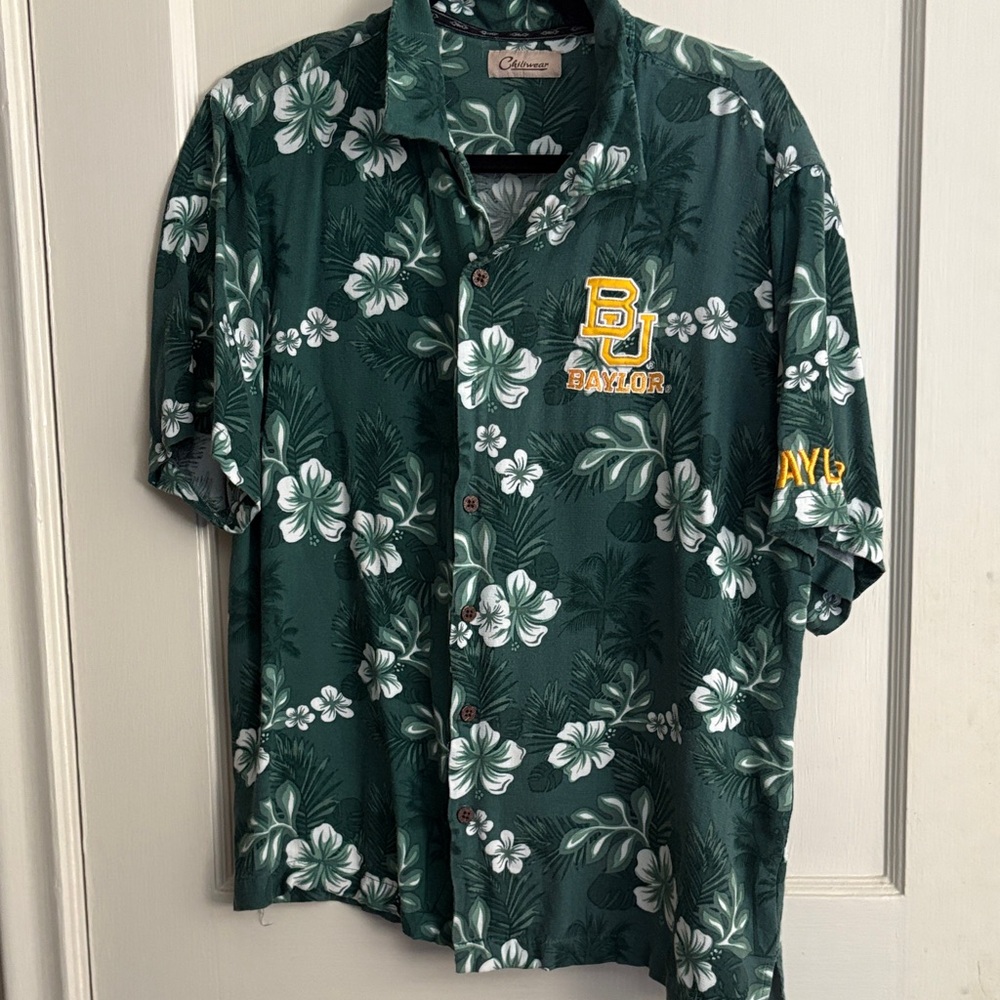 Baylor Green Floral Men's Casual Shirt
